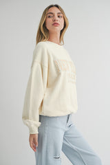 New York Letter Patch Sweatshirt