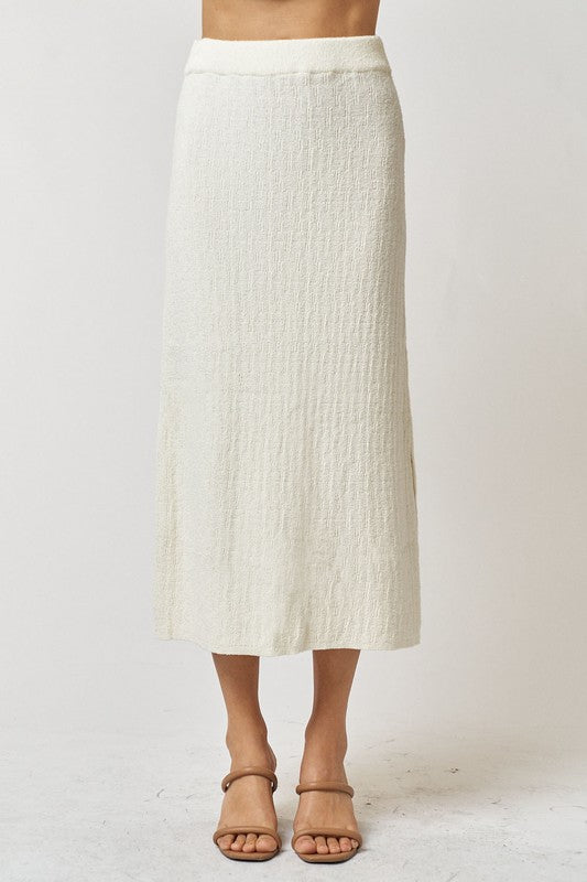 Love Poem Knit Midi Skirt