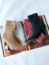 Sienna Ribbed Sock Bootie