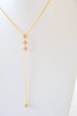 Roma Rhinestone/Gold Necklace