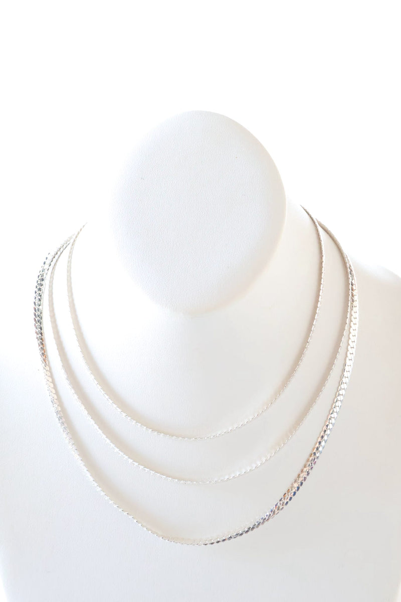 Bergen Silver Layered Necklace