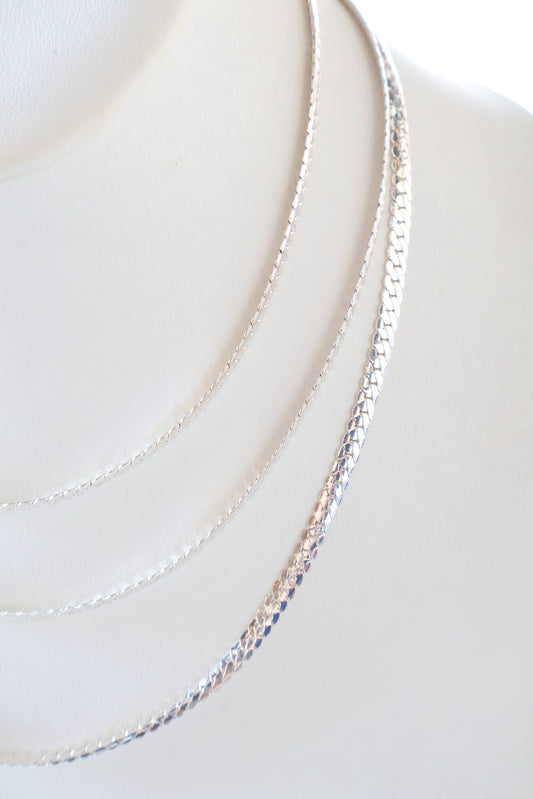 Bergen Silver Layered Necklace