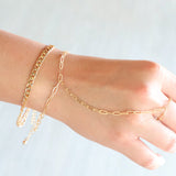 Emory Chain Bracelet with Attached Ring