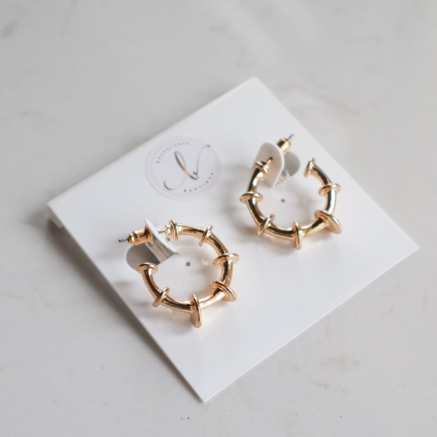 Ahoy Gold Hoop Earring