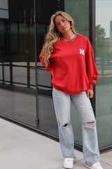 Nebraska Split Crewneck Sweatshirt