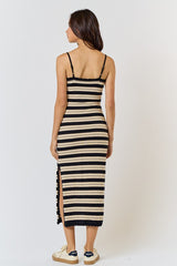 On The Horizon Striped Midi Dress