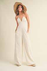 Around The World Wide Leg Jumpsuit