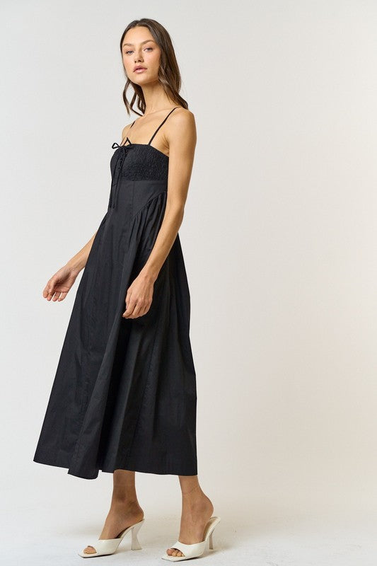 LaLa Smocking Midi Dress