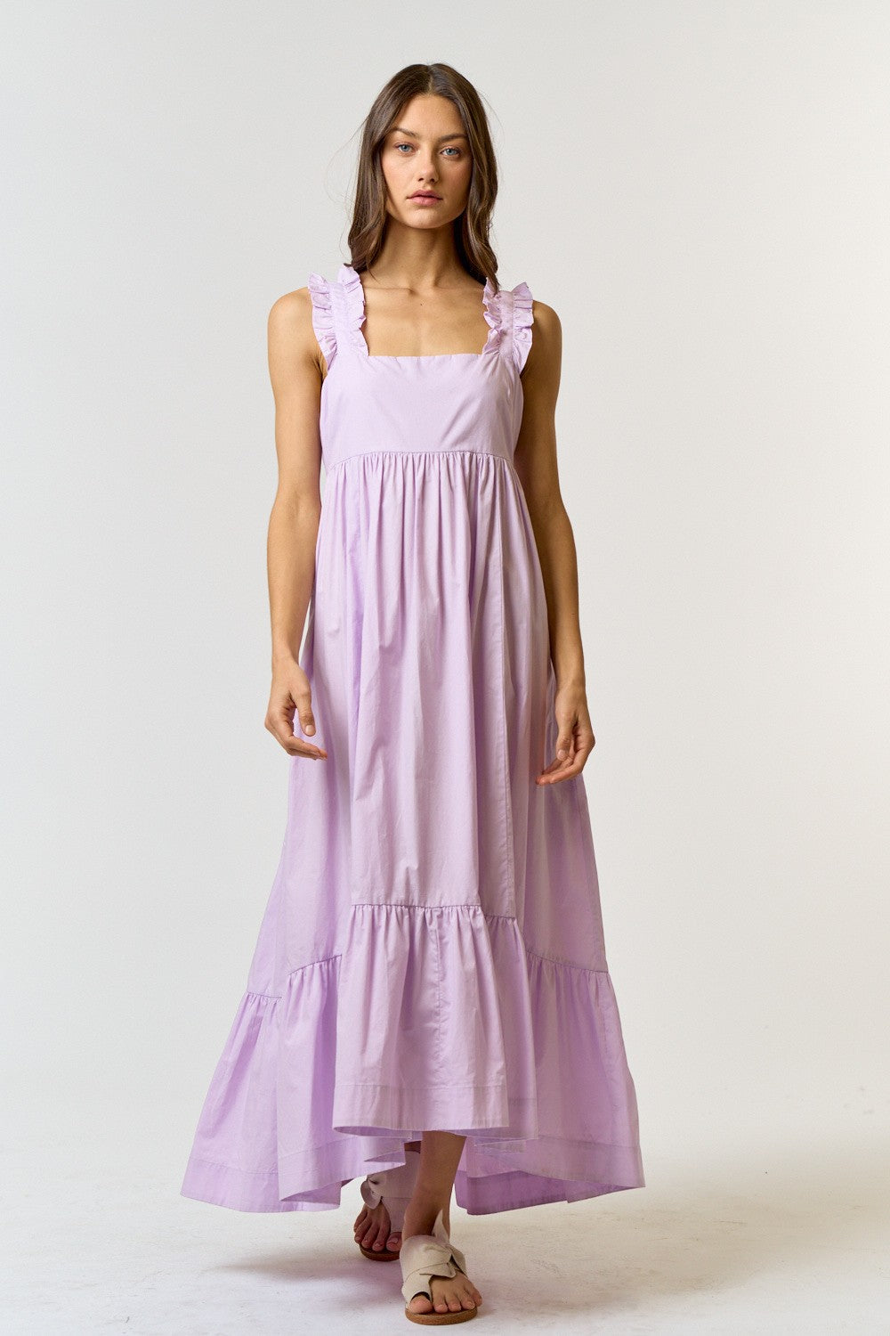 Graceful Gatherings Ruffle Maxi Dress