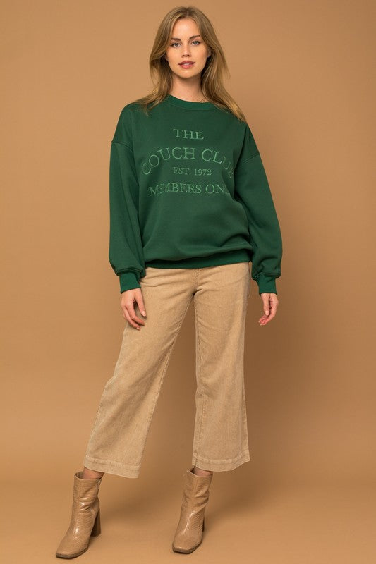 Hunter Green Couch Club Sweatshirt