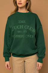 Hunter Green Couch Club Sweatshirt