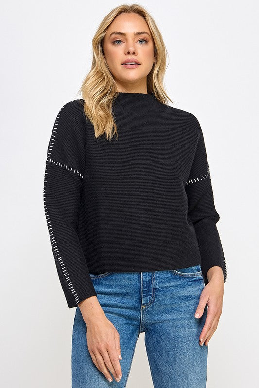 Arcadia Mock Neck Sweater