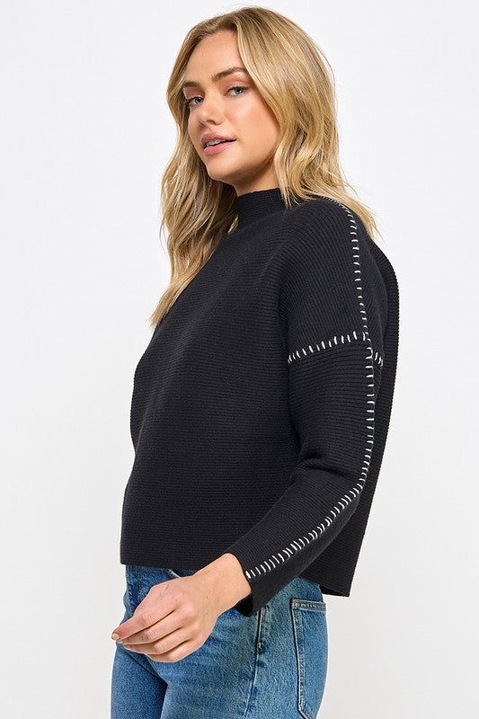 Arcadia Mock Neck Sweater