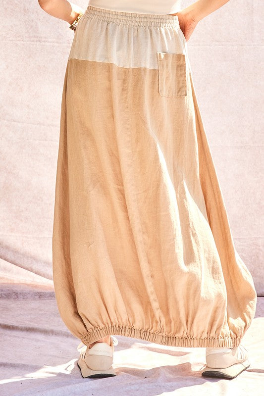 Over and Out Linen Utilty Skirt