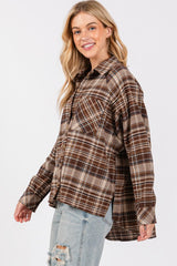 Autumn Falls Oversized Plaid Top