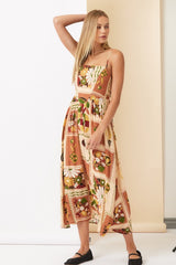 In Good Hands Printed Midi Dress