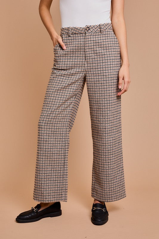 Ariana Plaid Trousers