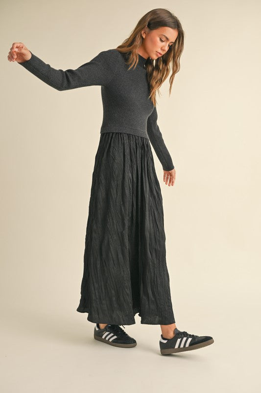 Lydia Sweater Combo Dress