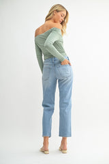 Karissa 90's Stretch Straight Jean