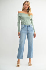 Karissa 90's Stretch Straight Jean