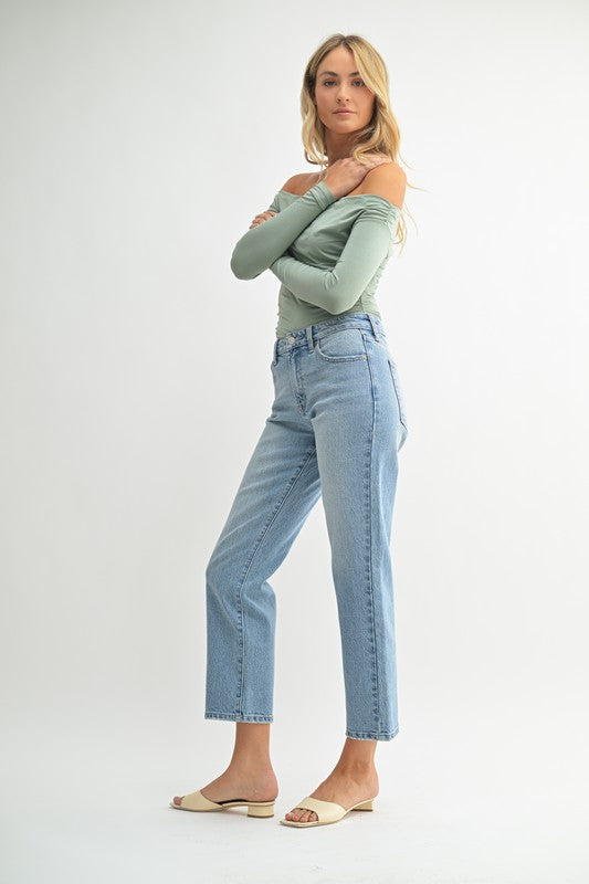 Karissa 90's Stretch Straight Jean