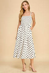 In My Dreams Polka Dot Midi Dress