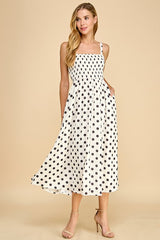 In My Dreams Polka Dot Midi Dress