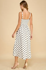 In My Dreams Polka Dot Midi Dress