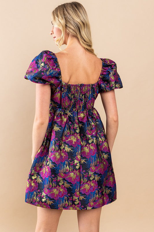 Living A Fairytale Floral Mini Dress