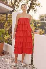 In A Mood Convertible Ruffle Maxi Skirt/Dress