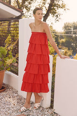 In A Mood Convertible Ruffle Maxi Skirt/Dress