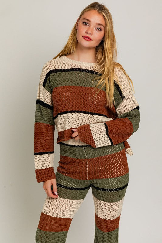 Out And About Colorblock Sweater