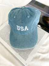 USA Embroidered Denim Hat