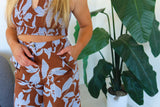 Aruba Tropical Print High Rise Pants