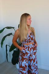 Aruba Tropical Print High Rise Pants