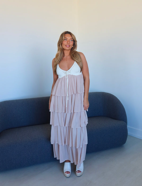 Blissful Moments Tiered Maxi Dress