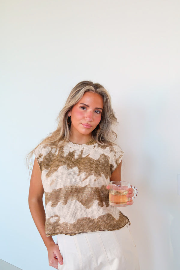 In Tulum Tie Dye Knit Sweater