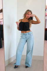 Rhonda Low Rise Wide Leg Jean