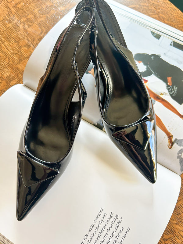 Chevelle Black Patent Heel