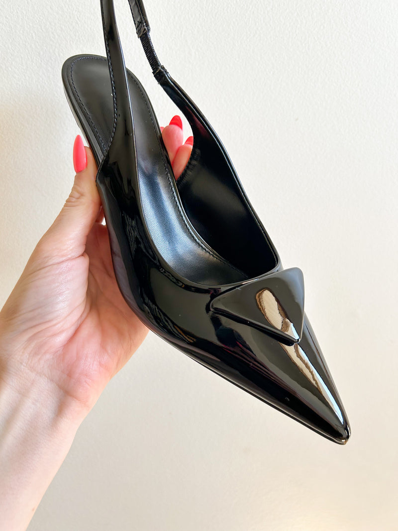 Chevelle Black Patent Heel