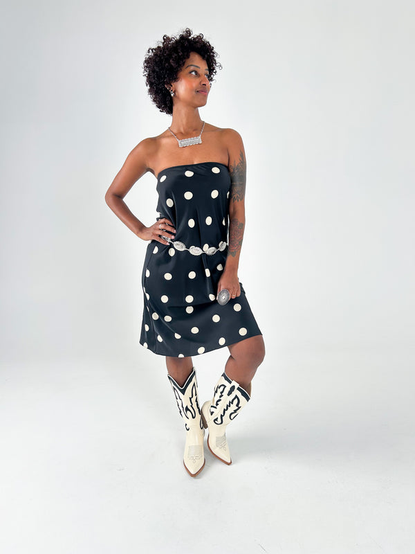 Over The Moon Polka Dot Skirt