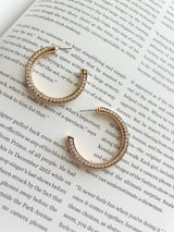 Show Time Rhinestone Hoop Earring