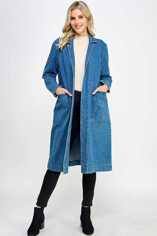 Morley Denim Trench Jacket