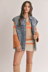 Rough Rider Sleeveless Denim Jacket