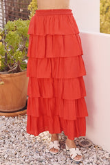 In A Mood Convertible Ruffle Maxi Skirt/Dress