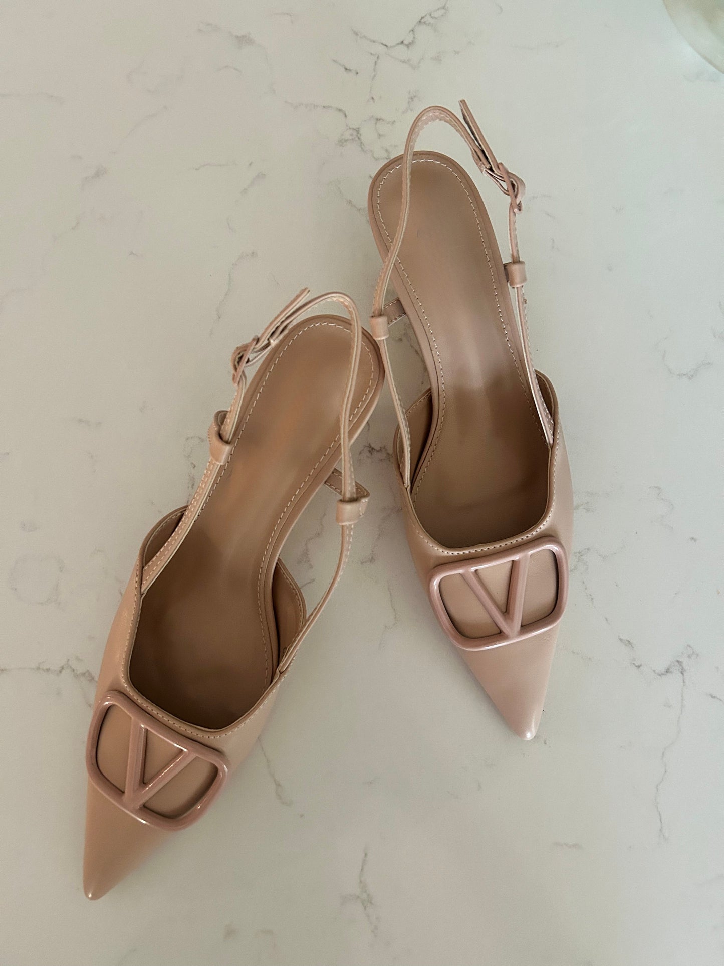 Clementine Nude Slingback Heel