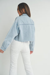 Selena Crop Denim Jacket