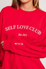 Self Love Club Embroidered Sweatshirt