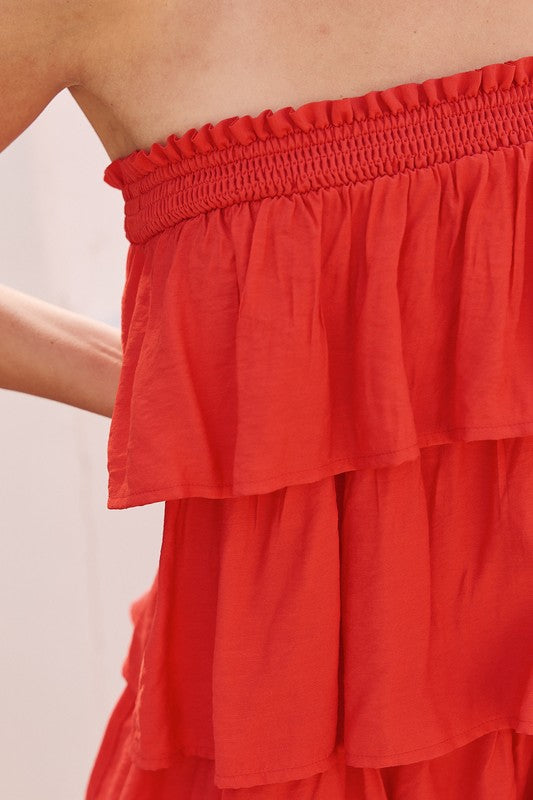 In A Mood Convertible Ruffle Maxi Skirt/Dress