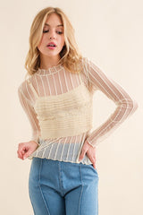 Penelope Lace Sheer Top